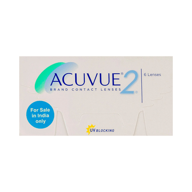 Acuvue 2 UV Blocking Contact Lens Optical Power -8 Transparent Spherical