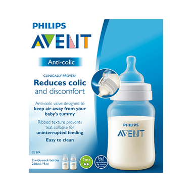 Philips Avent Anti-Colic Bottle For 1m+ (260ml Each)