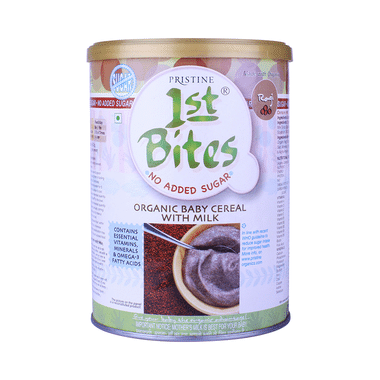 Pristine 1st Bites No Added Sugar (6 Months - 24 Months) Baby Cereal With Milk Ragi