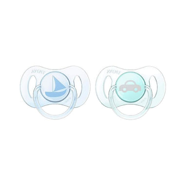 Philips Avent 75155 Mini Orthodontic Freeflow Soothers Twin Pack Clear