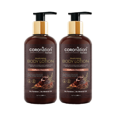 Coronation Herbal Coffee And Chocolate Moisturising Body Lotion (300ml Each)