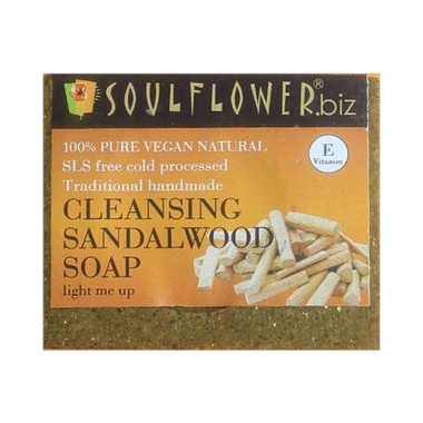 Soulflower Cleansing Sandalwood Soap