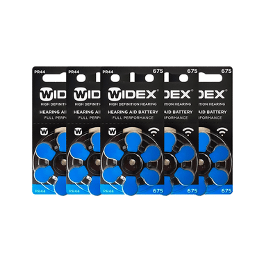 Widex Size 675 PR44 Hearing Aid Battery (6 Each)