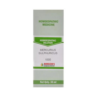 Bakson's Homeopathy Mercurius Sulphuricus Dilution 1000 CH