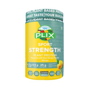 Plix Sport Strength Plant Protein Powder (1kg Each) Mango