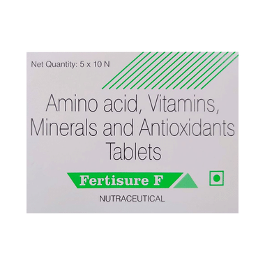 Fertisure F Nutraceutical Tablet With Amino Acids, Vitamins, Minerals & Antioxidants