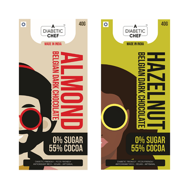 A Diabetic Chef Chocolate (40gm Each) Nutty Pack