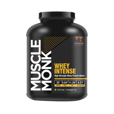 Muscle Monk Whey Intense High Strength Whey Protein Blend Royal Chocolate