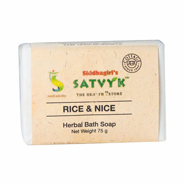 Satvyk Herbal Bath Soap Rice & Nice