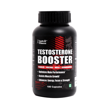 HealthVit Testosterone Booster Capsule | Supports Muscle Growth, Energy, Focus & Strength