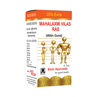 Basic Ayurveda Maha Laxmi Vilas Ras With Gold