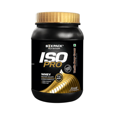 Sixpack Nutrition Iso Pro 100% Whey Protein Isolate Powder Vanilla Berry Cream
