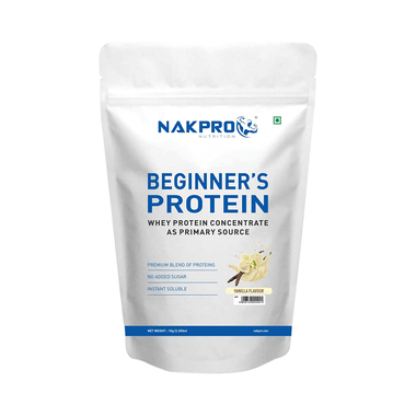 Nakpro Nutrition Beginner's Protein Whey Protein Concentrate (1kg Each) Vanilla