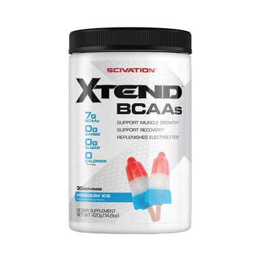 Scivation Xtend BCAA Powder With Electrolytes| For Muscle Growth & Recovery | Flavour Freedom Ice