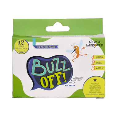 Buzz Off! Mosquito Repellent Patch - Adults Pack Lemon