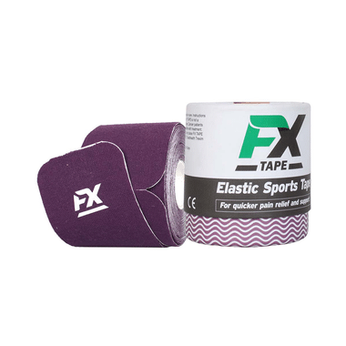 FX Elastic Sports Tape (20 Precut) 10 Inch Purple