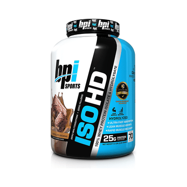 BPI Sports ISO HD 100% Whey Protein Isolate & Hydrolysate Chocolate Brownie