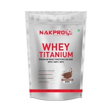 Nakpro Nutrition Whey Titanium Premium Whey Protein's Blend Chocolate