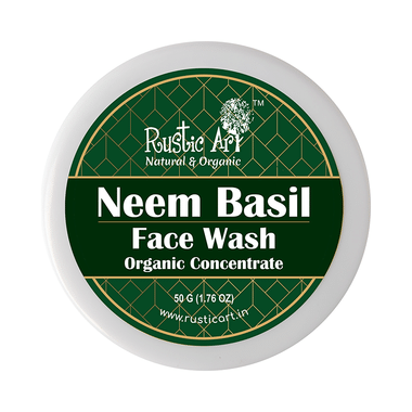 Rustic Art Organic Neem Basil Concentrate Face Wash