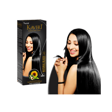 Kaveri Hair Color Cream Natural Black