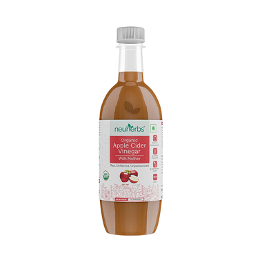 Neuherbs Organic Apple Cider Vinegar ACV With Mother | Raw, Unfiltered & Unpasteurized