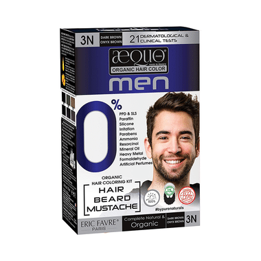 Aequo Organic Hair Color Men Dark Brown 3N