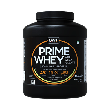 QNT Prime Whey Isolate Powder Kesar Kaju Pista