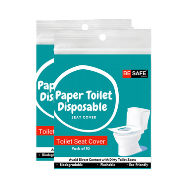 Be Safe Forever Disposable Paper Toilet Seat Cover (10 Each) Blue