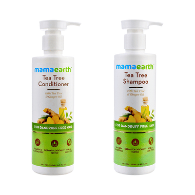 Mamaearth Tea Tree Anti-Dandruff Hair Kit (Shampoo & Conditioner, 250ml Each)