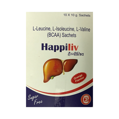 Happiliv Sachet Orange Sugar Free