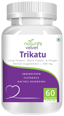 Nature's Velvet Trikatu Pure Extract 500mg Capsule Nature's Velvet Trikatu Pure Extract 500mg Capsule