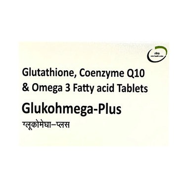 Glukohmega-Plus with Glutathione, Coenzyme Q10 & Omega 3 Tablet