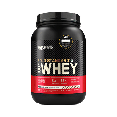 Optimum Nutrition (ON) Gold Standard 100% Whey Protein | For Muscle Recovery | No Added Sugar | Flavour Powder Rocky Road