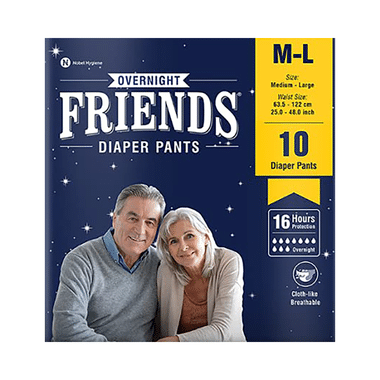 Friends Overnight Adult Diaper Pants M-L