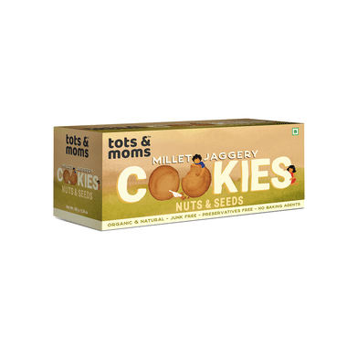 Tots And Moms Millet Jaggery Cookies (150gm Each) Nuts & Seeds