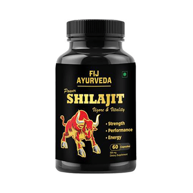 Fij Ayurveda Power Shilajit 500mg Capsule