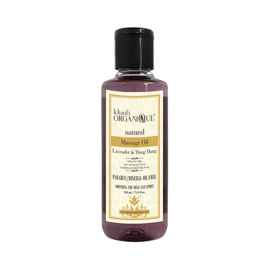 Khadi Organique Natural Massage Oil Paraben/Mineral Oil Free Lavender And Ylang Ylang