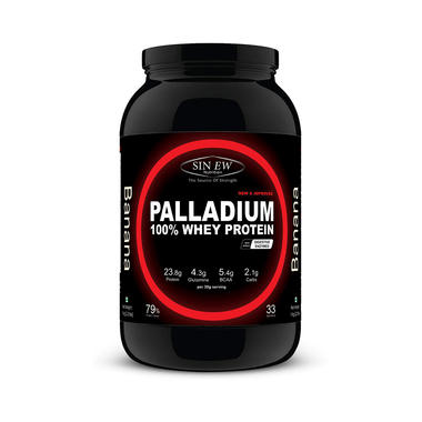 Sinew Nutrition Palladium 100% Whey Protein With Digestive Enzymes Banana