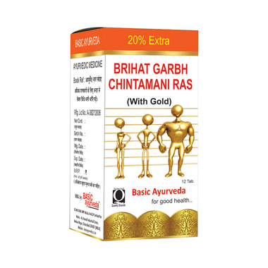Basic Ayurveda Brihat Garbh Chintamani Ras With Gold Tablet
