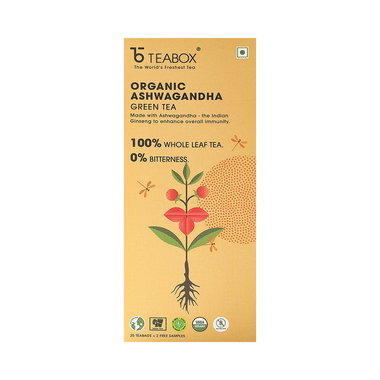 Teabox Organic Ashwagandha Green Tea Bag (2gm Each)