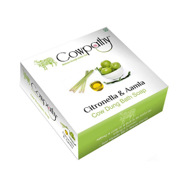 Cowpathy Citronella And Aamla Cow Dung Bath Soap