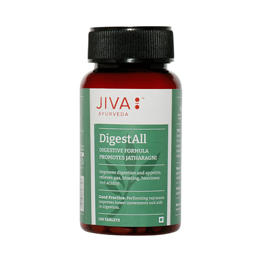 Jiva DigestAll Tablet For Digestion & Appetite | Relieves Acidity, Bloating & Gas