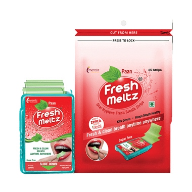 Freshmeltz Oral Hygiene Fresh Breath Strip (25 Each) Paan Sugar Free