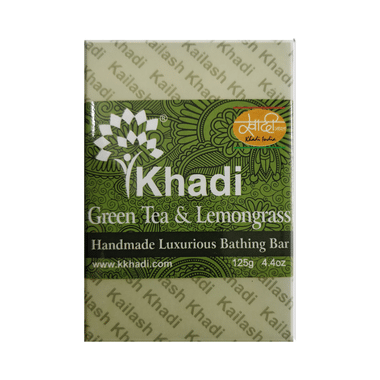 Khadi India Green Tea & Lemongrass Handmade Luxurious Bathing Bar