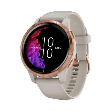 Garmin Venu GPS Smartwatch Light Sand With Rose Gold