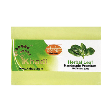 Khadi India Herbal Leaf Handmade Premium Bathing Bar