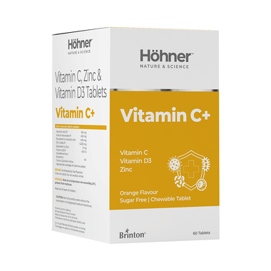Hohner Vitamin C+ Chewable Tablet Orange Sugar Free