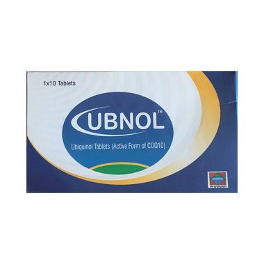 Ubnol Ubiquinol (Active Form Of CoQ10) Tablet |  For Overall Health | Supports Energy Levels