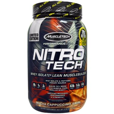 Muscletech Performance Series Nitro Tech Whey Isolate Mocha Cappuccino Swirl