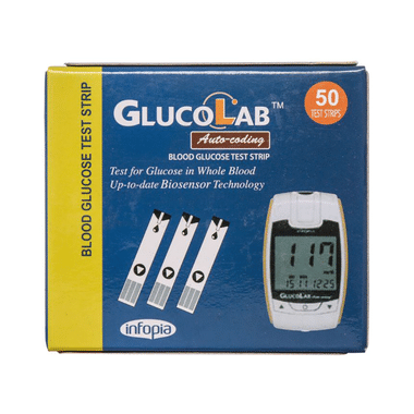 K-Life Glucolab Auto-Coding Blood Glucose Test Strip (Only Strips)